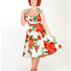 Pin Up Couture Pin Up Girl Clothing Red Rose Dress